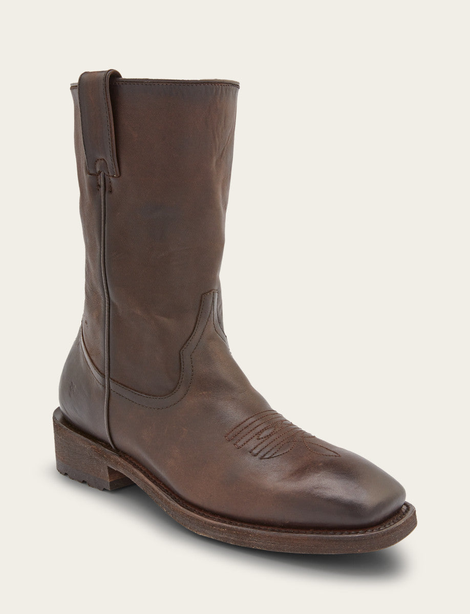 Frye Men's Chocolate Nash Roper Western Boots CHOCOLATE