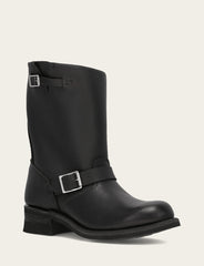Frye Men's Black Engineer 12R Mens Moto Black