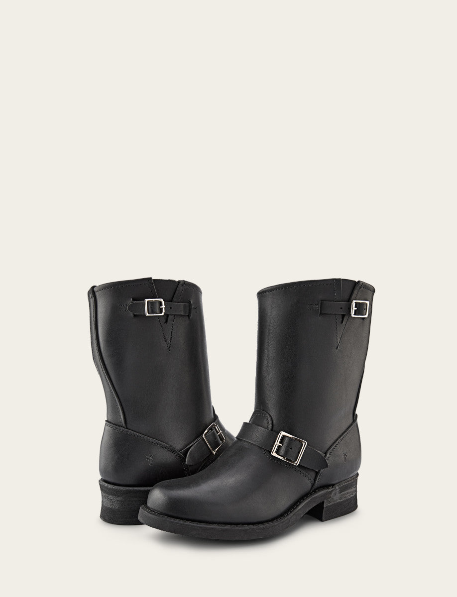 Frye Men's Black Engineer 12R Mens Moto Black