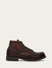 Frye Men's Dark Brown Prison Boots Dark Brown
