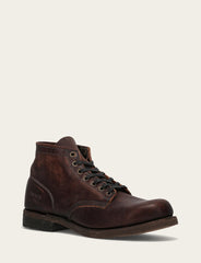 Frye Men's Dark Brown Prison Boots Dark Brown