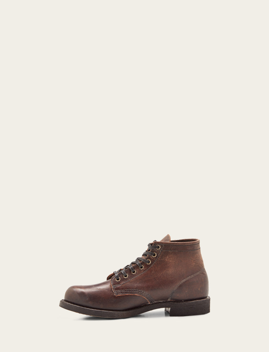 Frye Men's Dark Brown Prison Boots Dark Brown