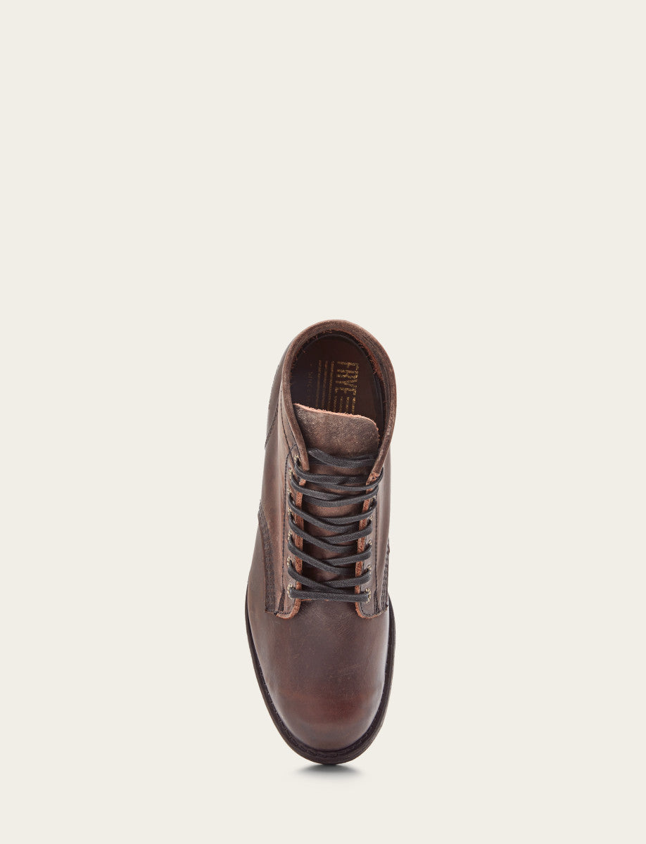 Frye Men's Dark Brown Prison Boots Dark Brown
