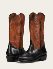 Frye Men's Black Nash Deco Stitch Pull On Boots Black
