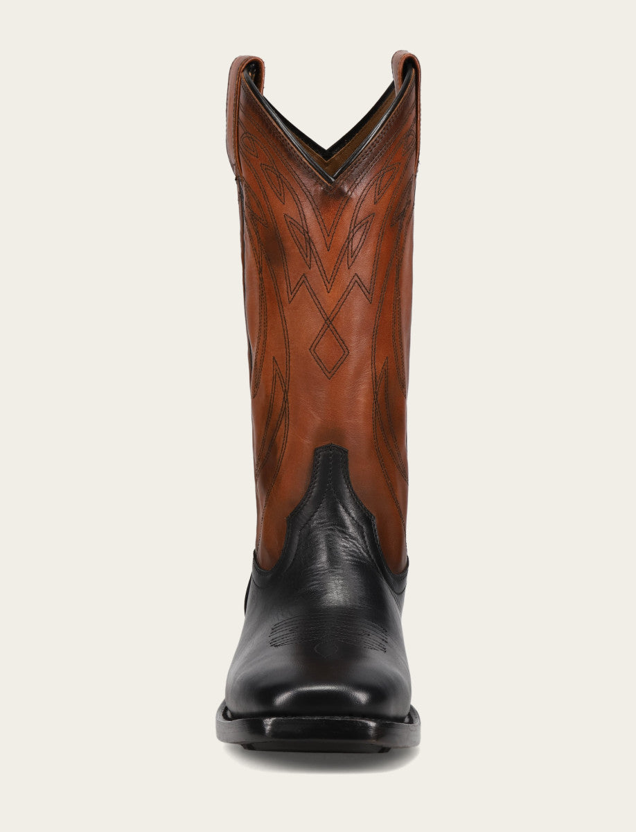 Frye Men's Black Nash Deco Stitch Pull On Boots Black