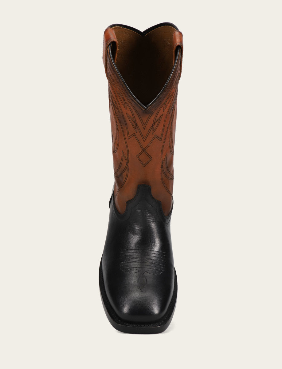 Frye Men's Black Nash Deco Stitch Pull On Boots Black