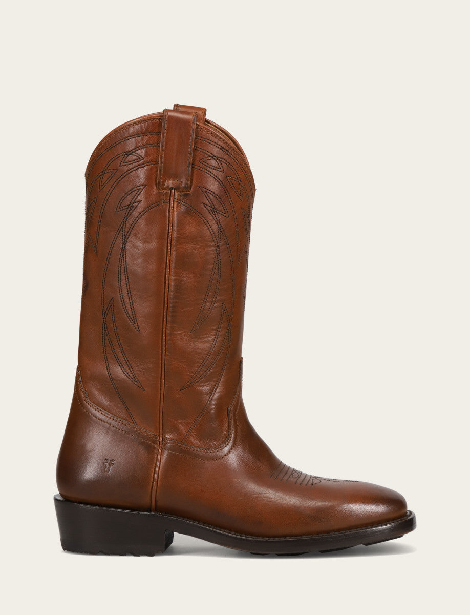Frye Men's Caramel Nash Deco Stitch Pull On Boots Caramel
