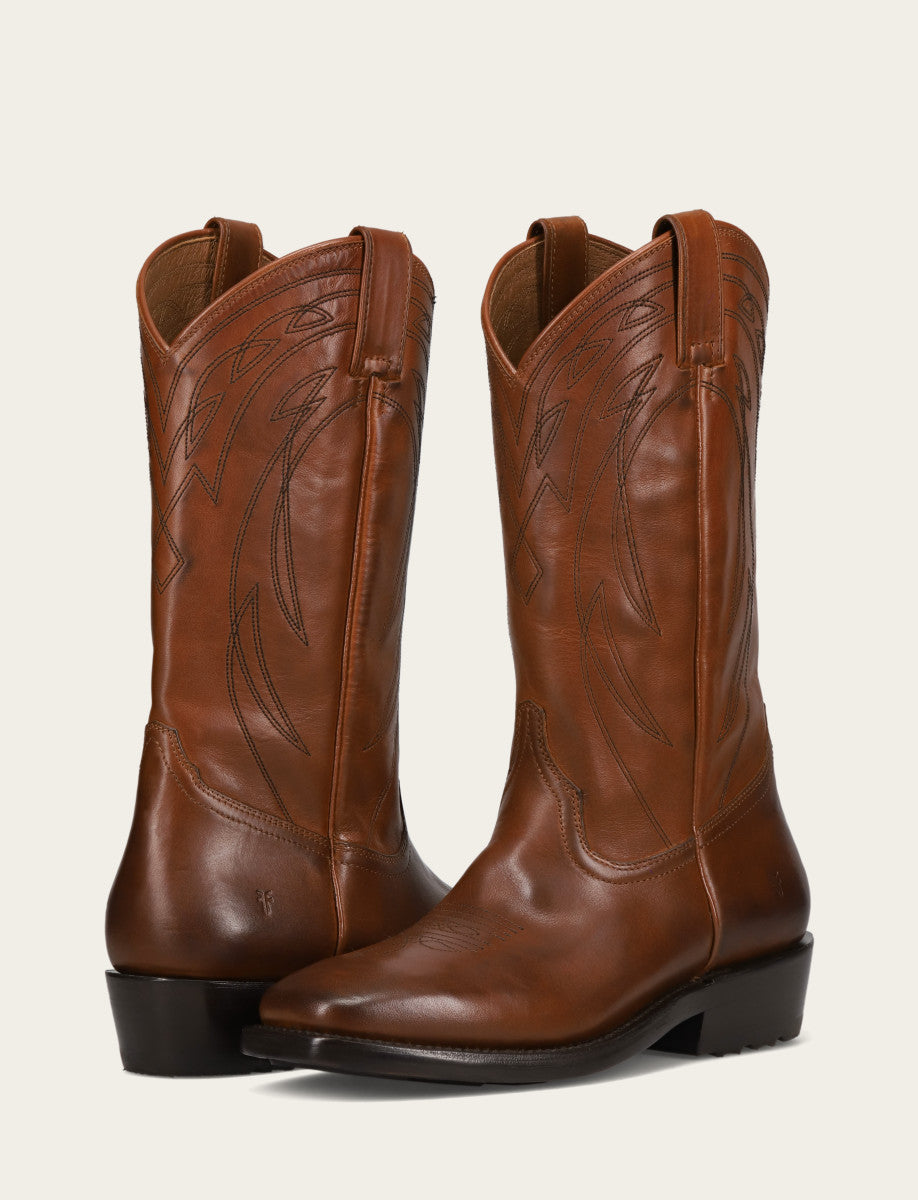 Frye Men's Caramel Nash Deco Stitch Pull On Boots Caramel