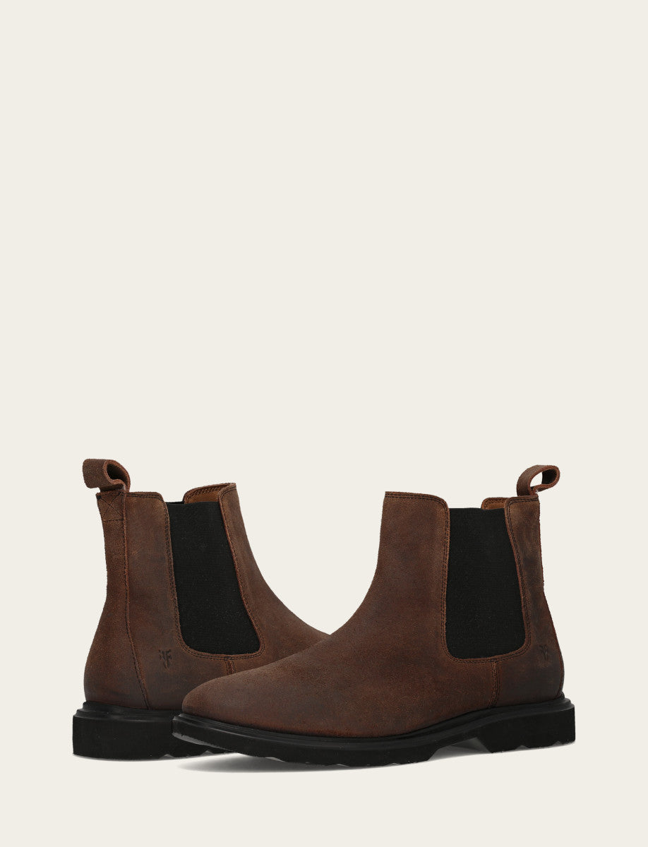 Frye Men's Dark Walnut Connor Chelsea Boot Dark Walnut