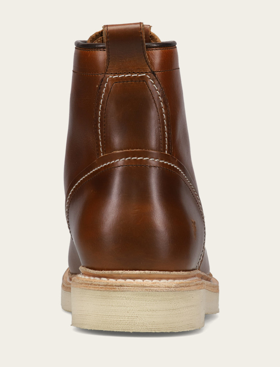 Frye Men's Saddle Hudson Workboot Wedge Lace Ups Saddle