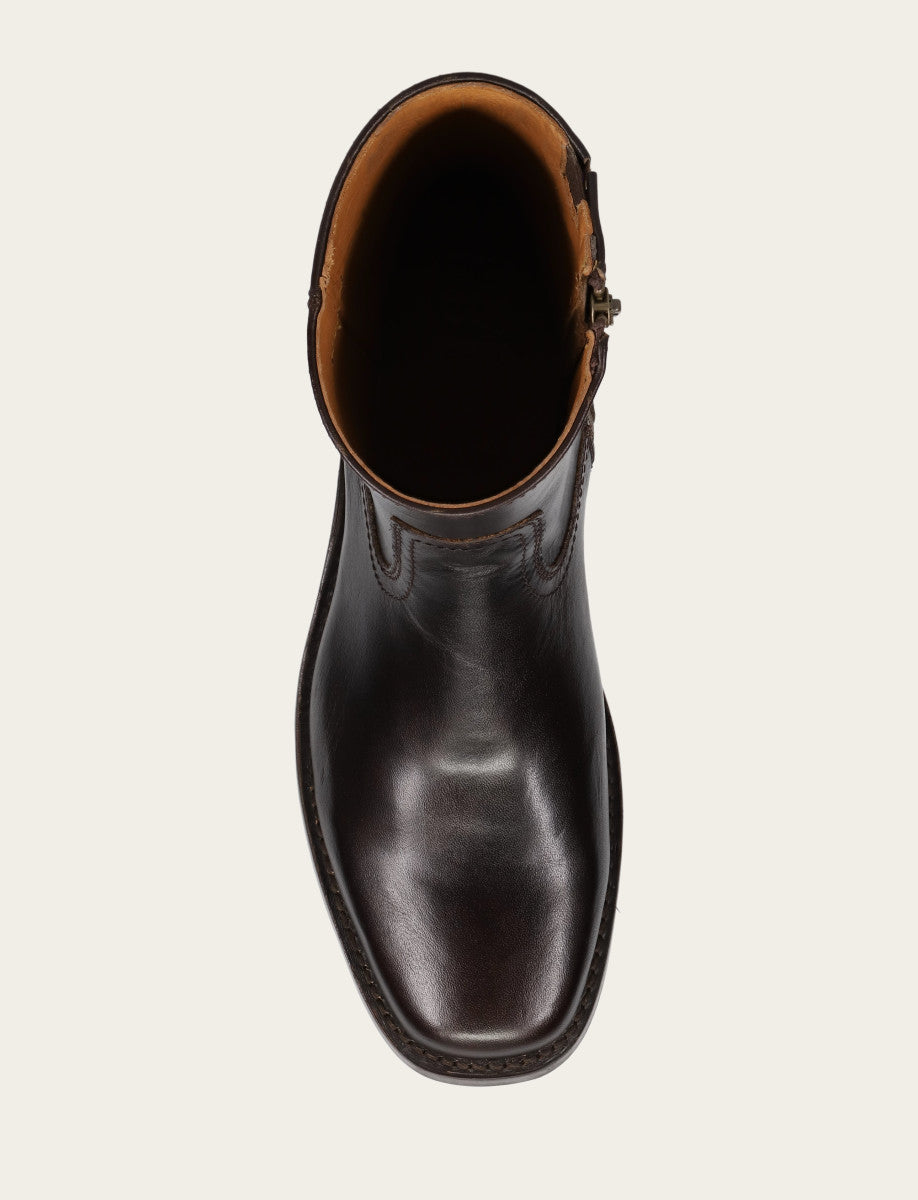 Frye Men's Bourbon Campus Inside Zip Boot Bourbon