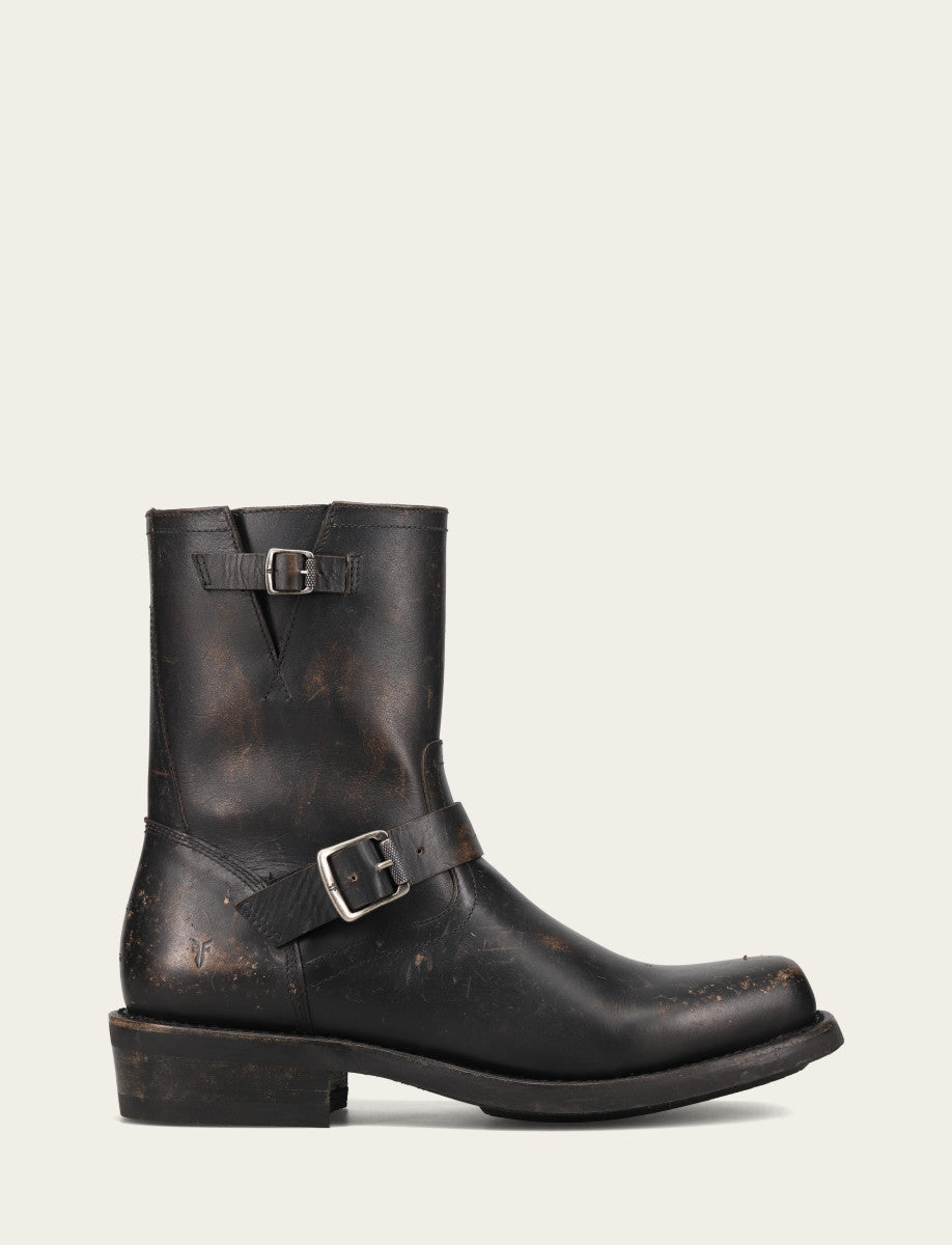 Frye Men's Conway Engineer Smooth Leather Boot Antique Black