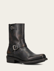 Frye Men's Conway Engineer Smooth Leather Boot Antique Black