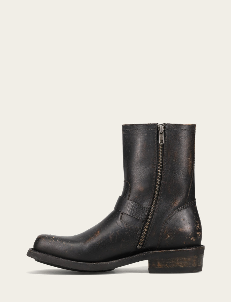 Frye Men's Conway Engineer Smooth Leather Boot Antique Black