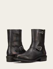 Frye Men's Conway Engineer Smooth Leather Boot Antique Black