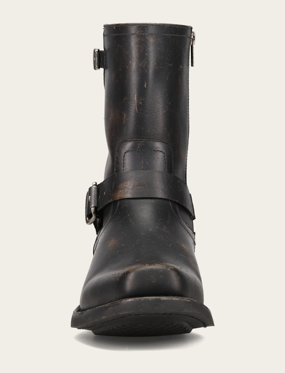 Frye Men's Conway Engineer Smooth Leather Boot Antique Black
