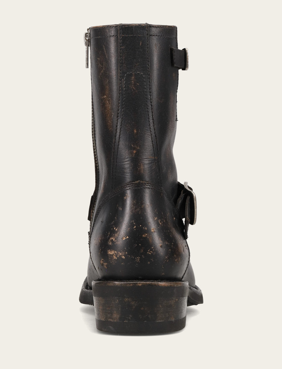 Frye Men's Conway Engineer Smooth Leather Boot Antique Black