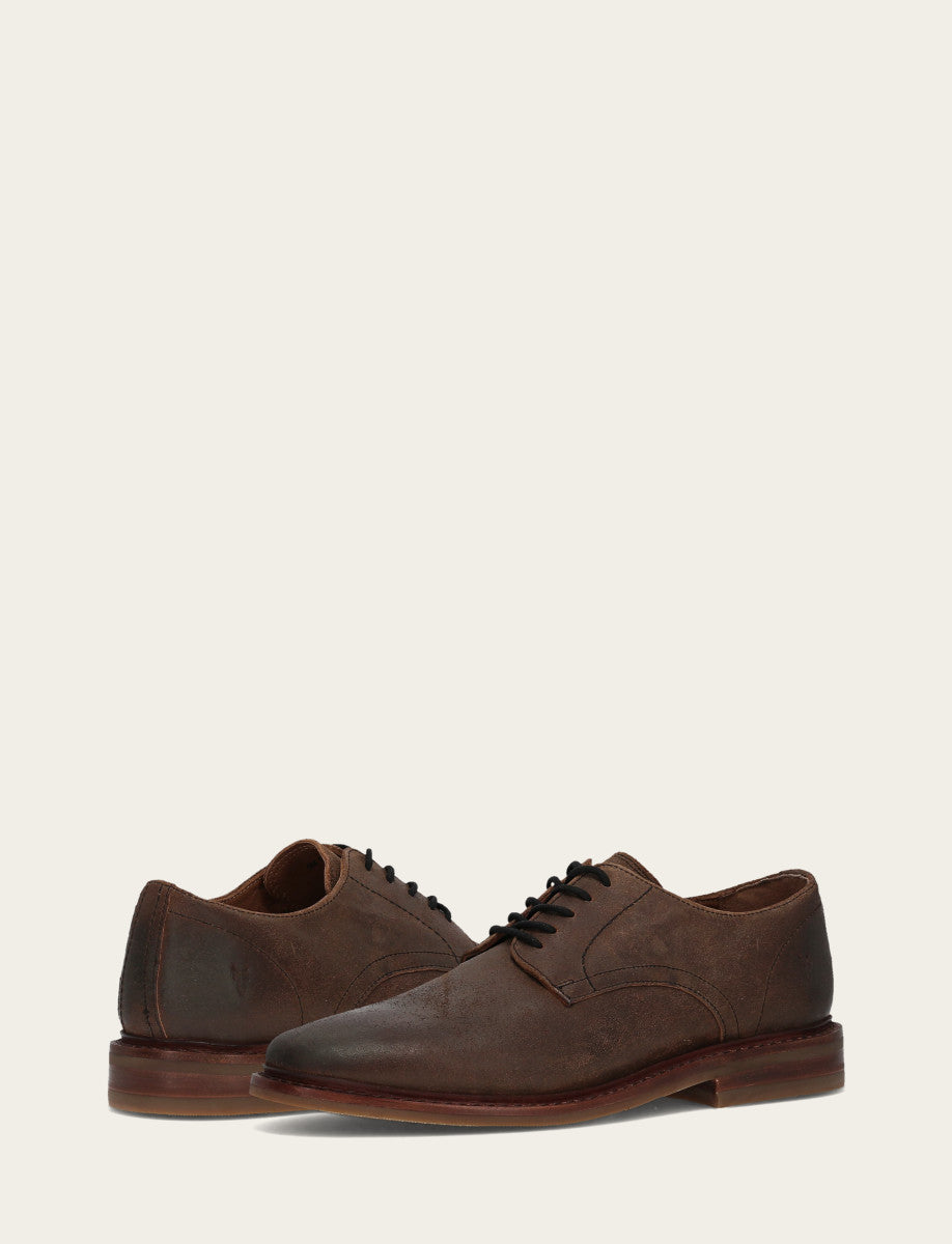 Frye Men's Dark Walnut Paul Oxford Dress Shoes Dark Walnut