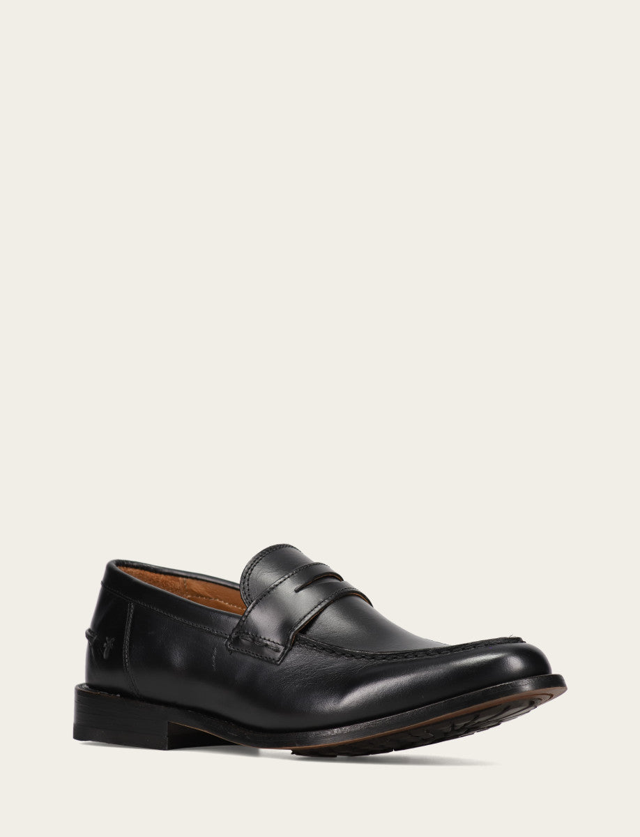 Frye Men's Black Tyler Flex Penny Loafers Black