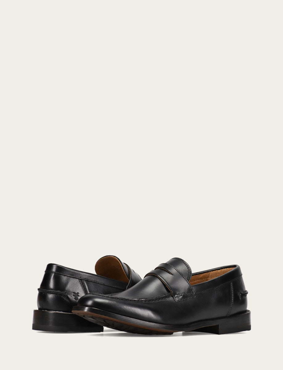 Frye Men's Black Tyler Flex Penny Loafers Black