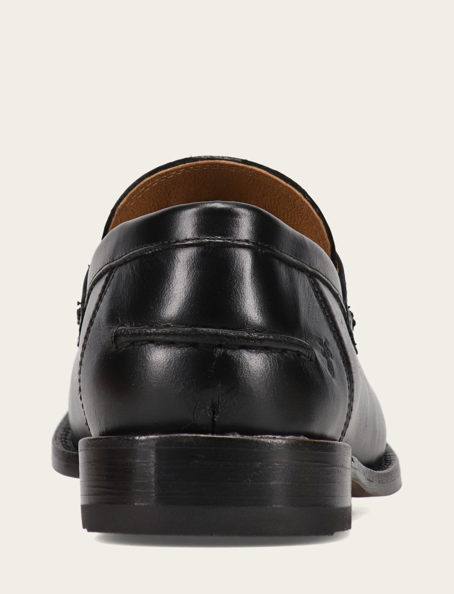 Frye Men's Black Tyler Flex Penny Loafers Black