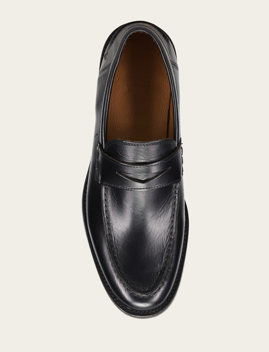 Frye Men's Black Tyler Flex Penny Loafers Black