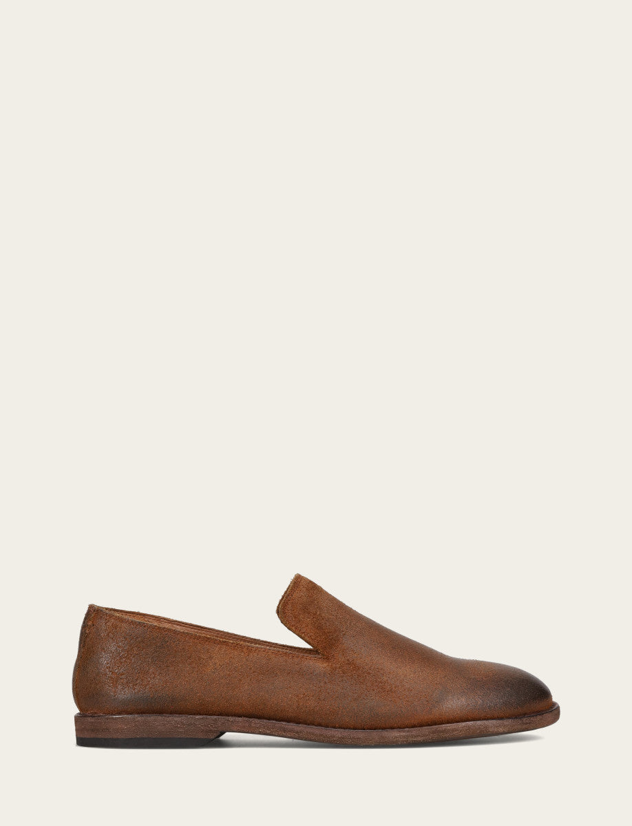 Frye Men's Ginger Suede Chris Venetian Loafers Ginger Suede