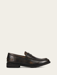 Frye Men's Brown Brush Off Tyler Flex Penny Loafer Brown Brush Off