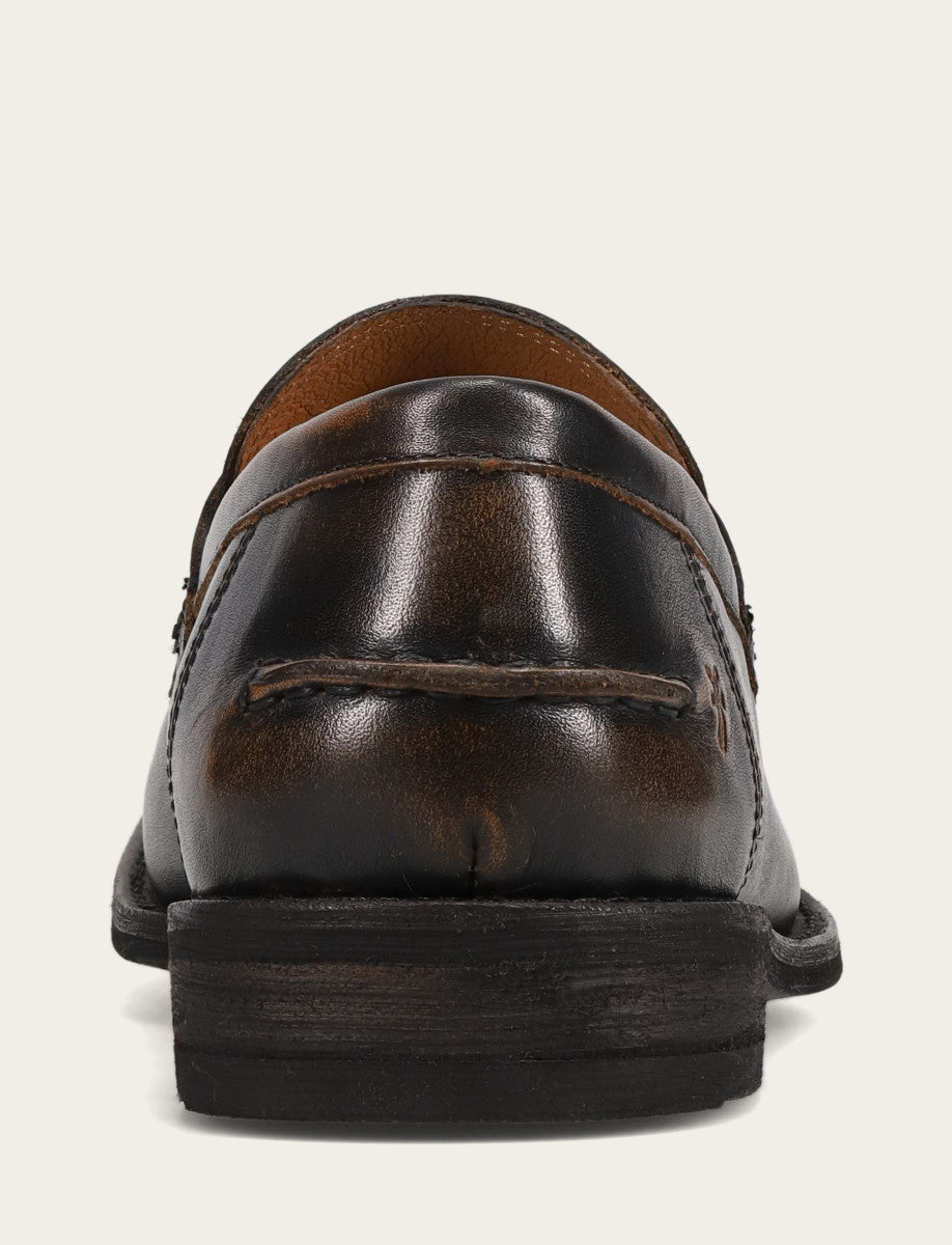Frye Men's Brown Brush Off Tyler Flex Penny Loafer Brown Brush Off