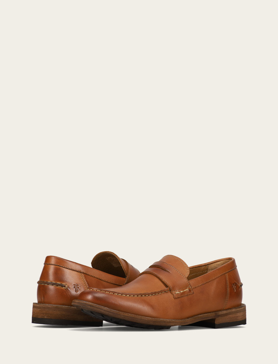 Frye Men's Caramel Tyler Flex Penny Loafers Caramel