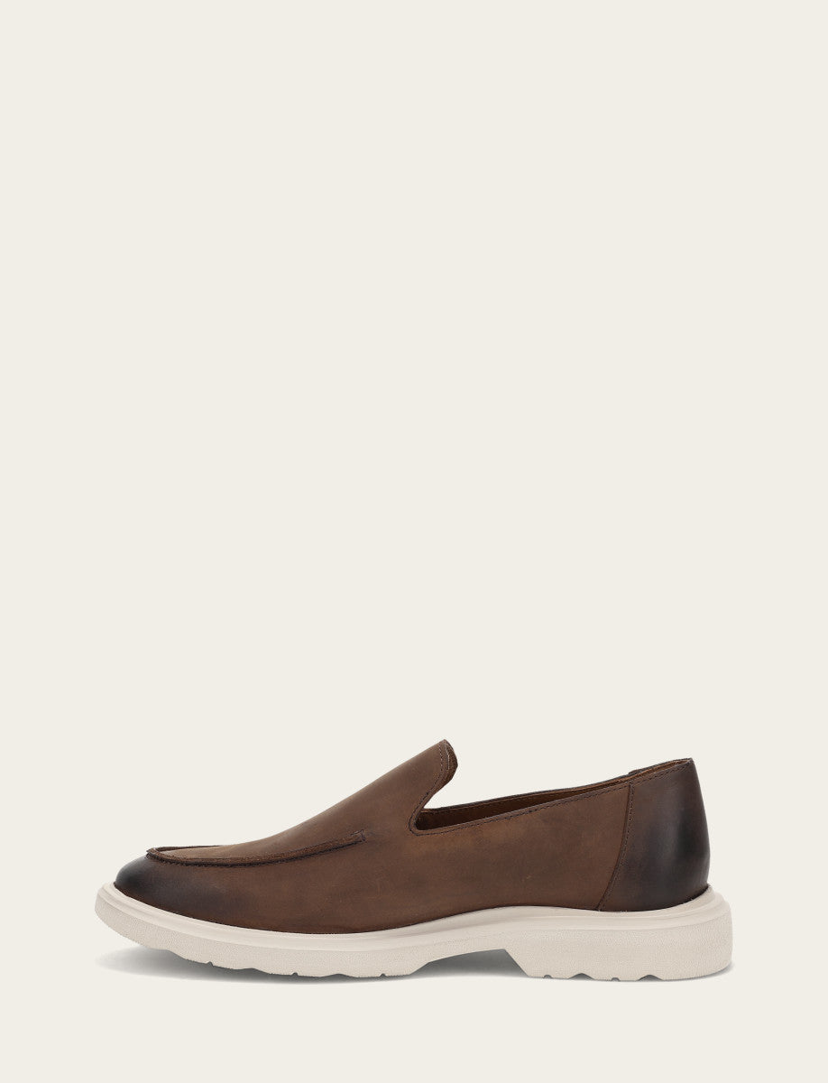 Frye Men's Chocolate Connor Venetian Loafers Chocolate