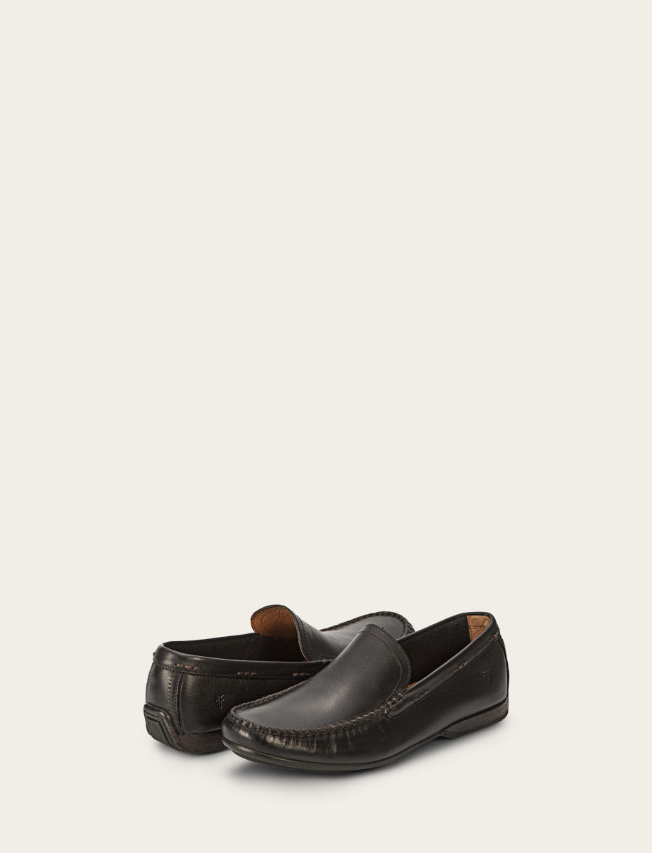 Frye Men's Black Lewis Venetian Loafers Black