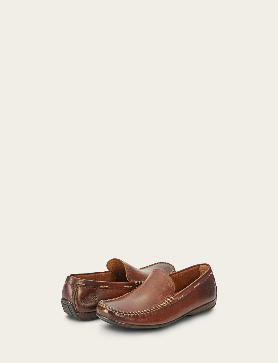 Frye Men's Cognac Lewis Venetian Loafers Cognac