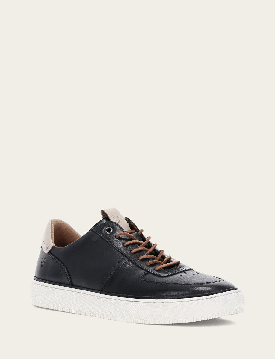 Frye Men's Black Astor Low Lace Court Sneakers Black