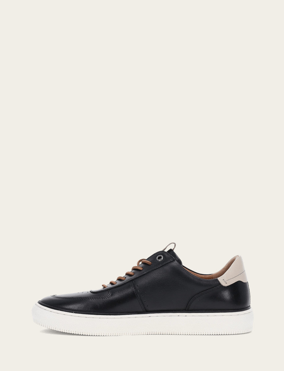 Frye Men's Black Astor Low Lace Court Sneakers Black