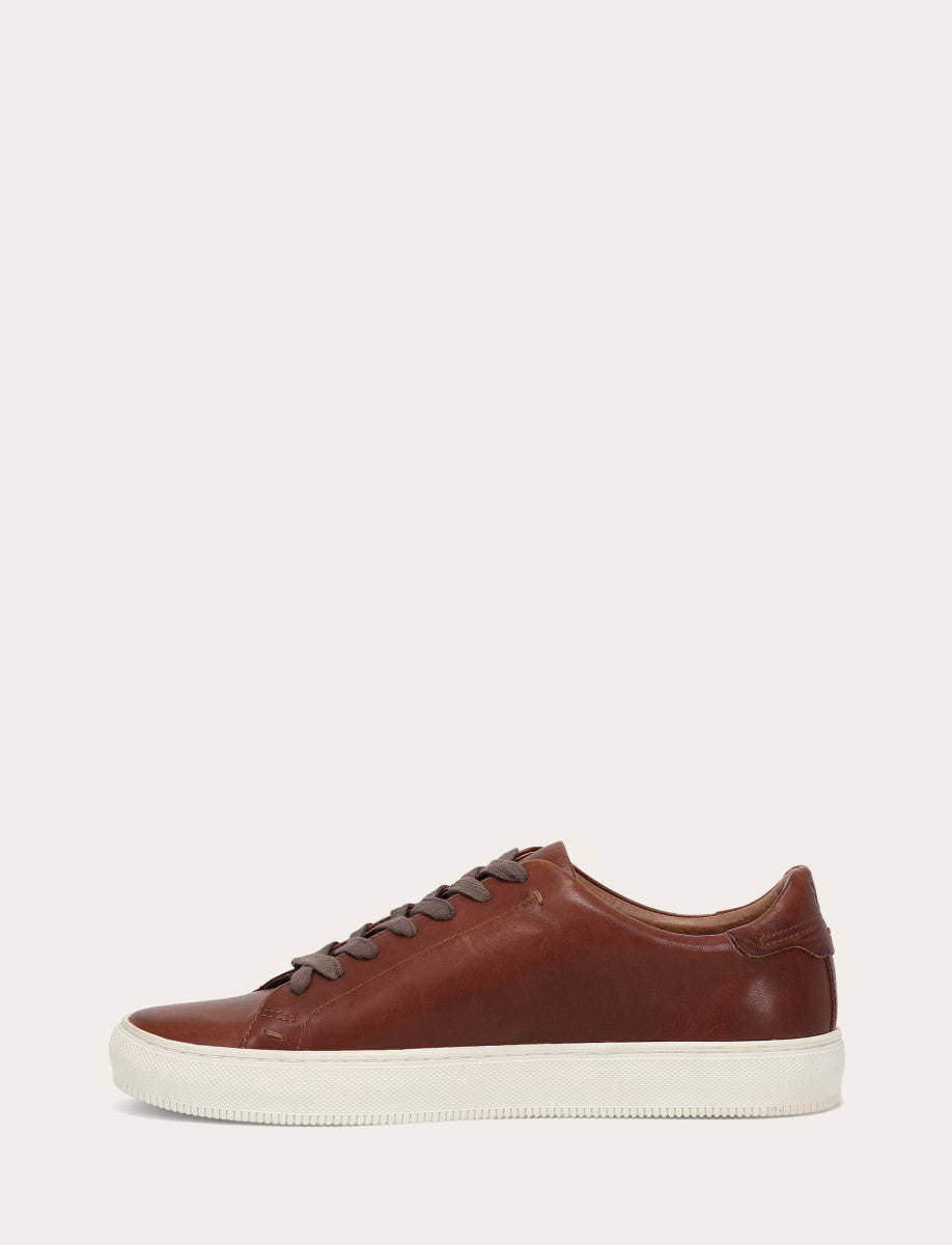 Frye Men's Caramel Astor Low Lace Slip On Sneakers Caramel