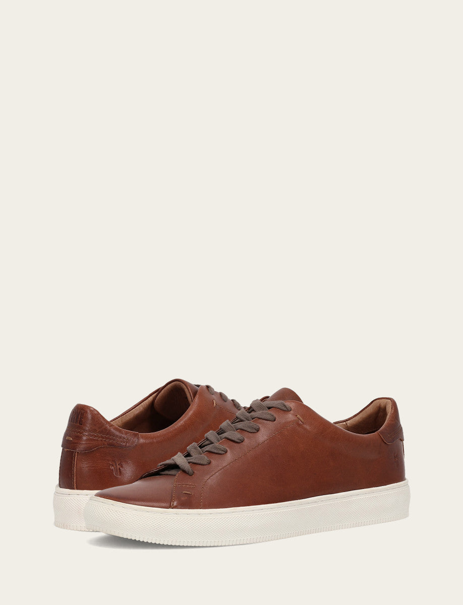 Frye Men's Caramel Astor Low Lace Slip On Sneakers Caramel
