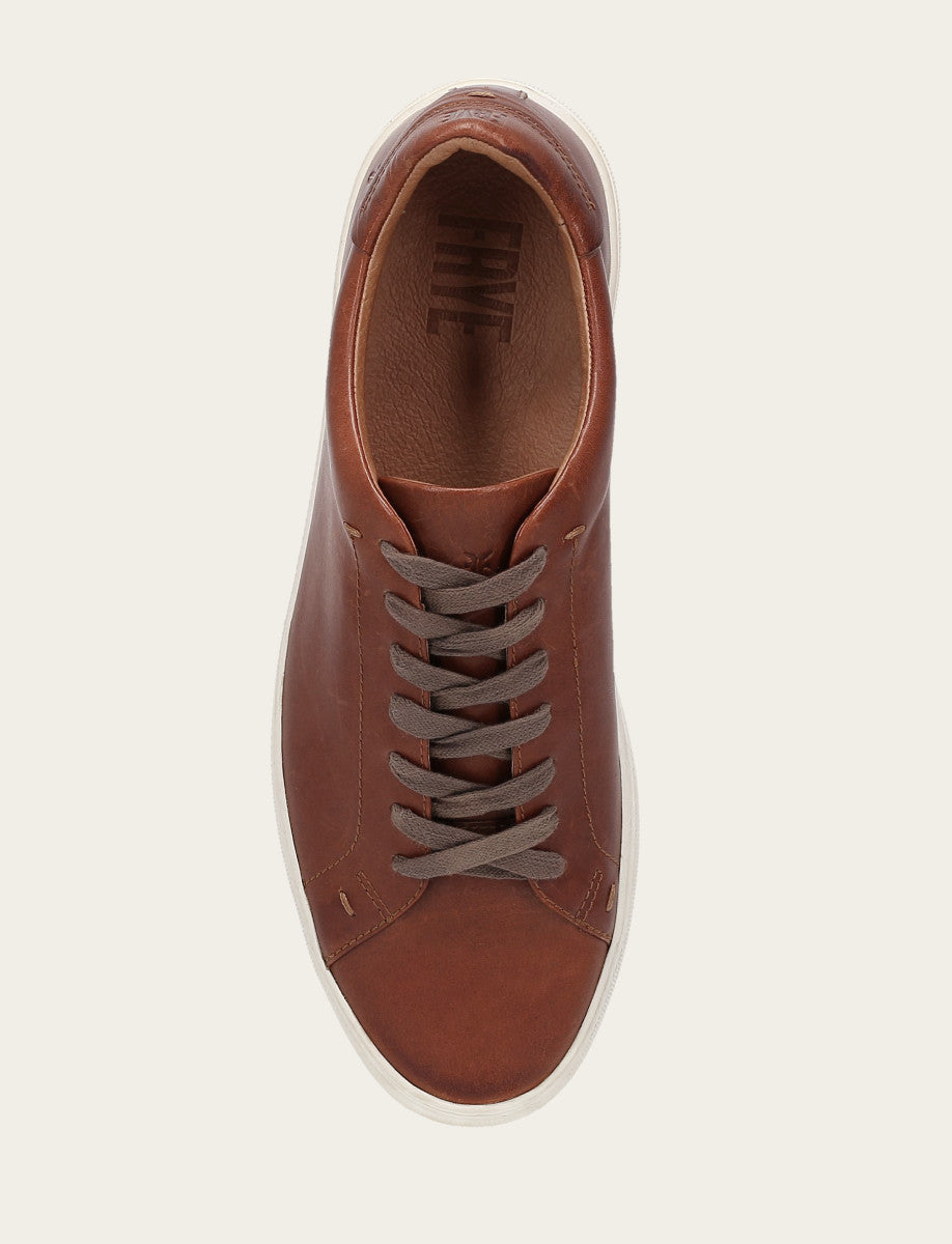 Frye Men's Caramel Astor Low Lace Slip On Sneakers Caramel