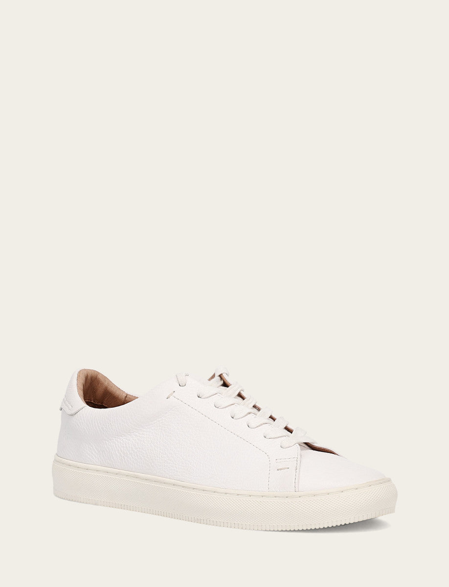 Frye Men's White Astor Low Lace Slip On Sneakers White