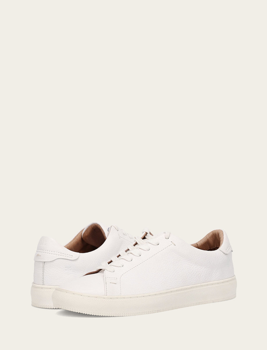 Frye Men's White Astor Low Lace Slip On Sneakers White