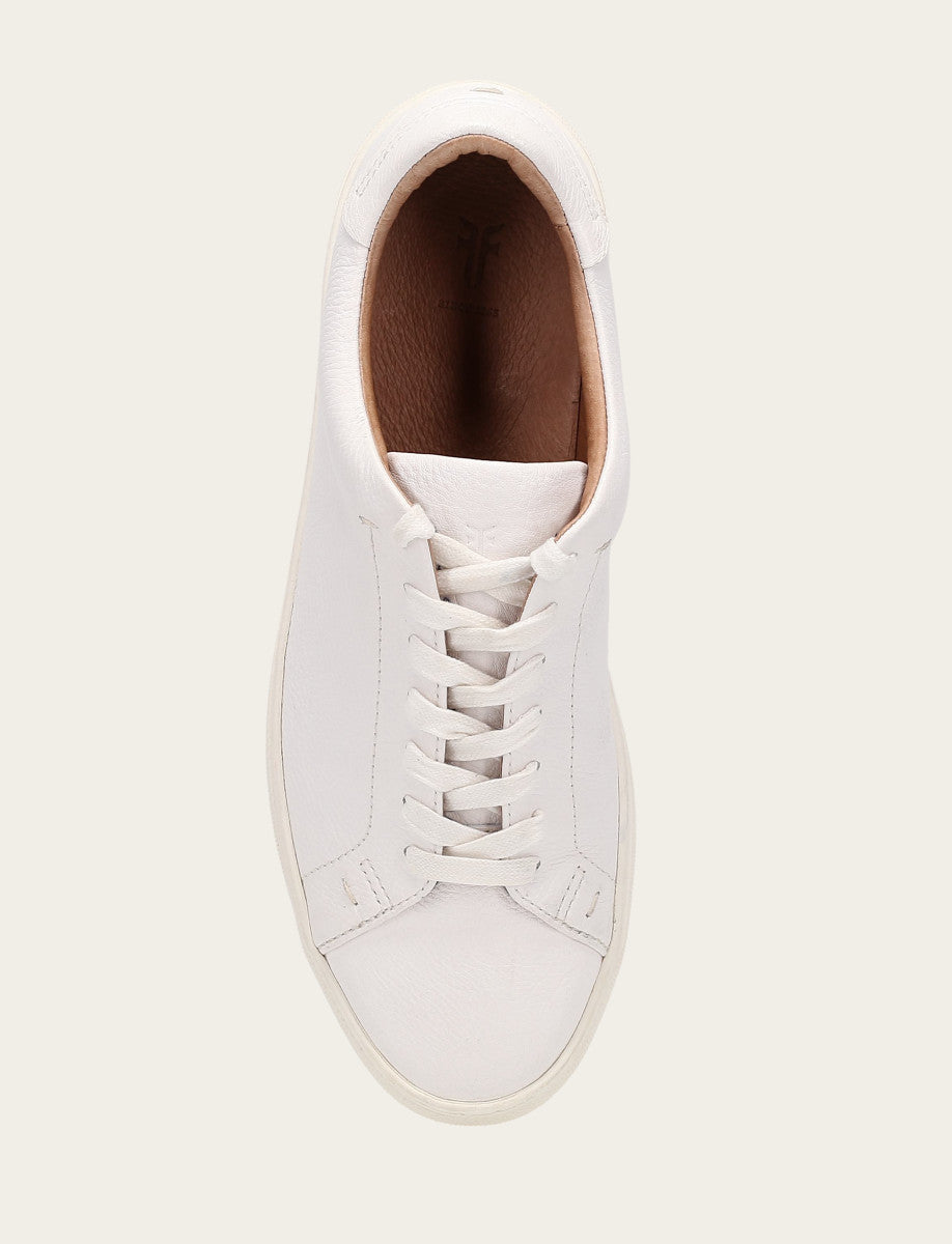 Frye Men's White Astor Low Lace Slip On Sneakers White