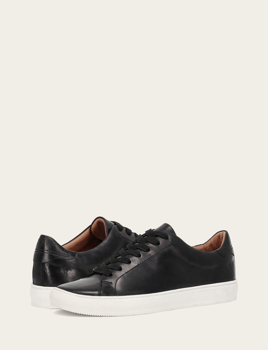 Frye Men's Black Astor Low Lace Slip On Sneakers Black