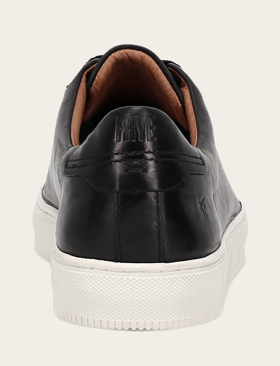 Frye Men's Black Astor Low Lace Slip On Sneakers Black