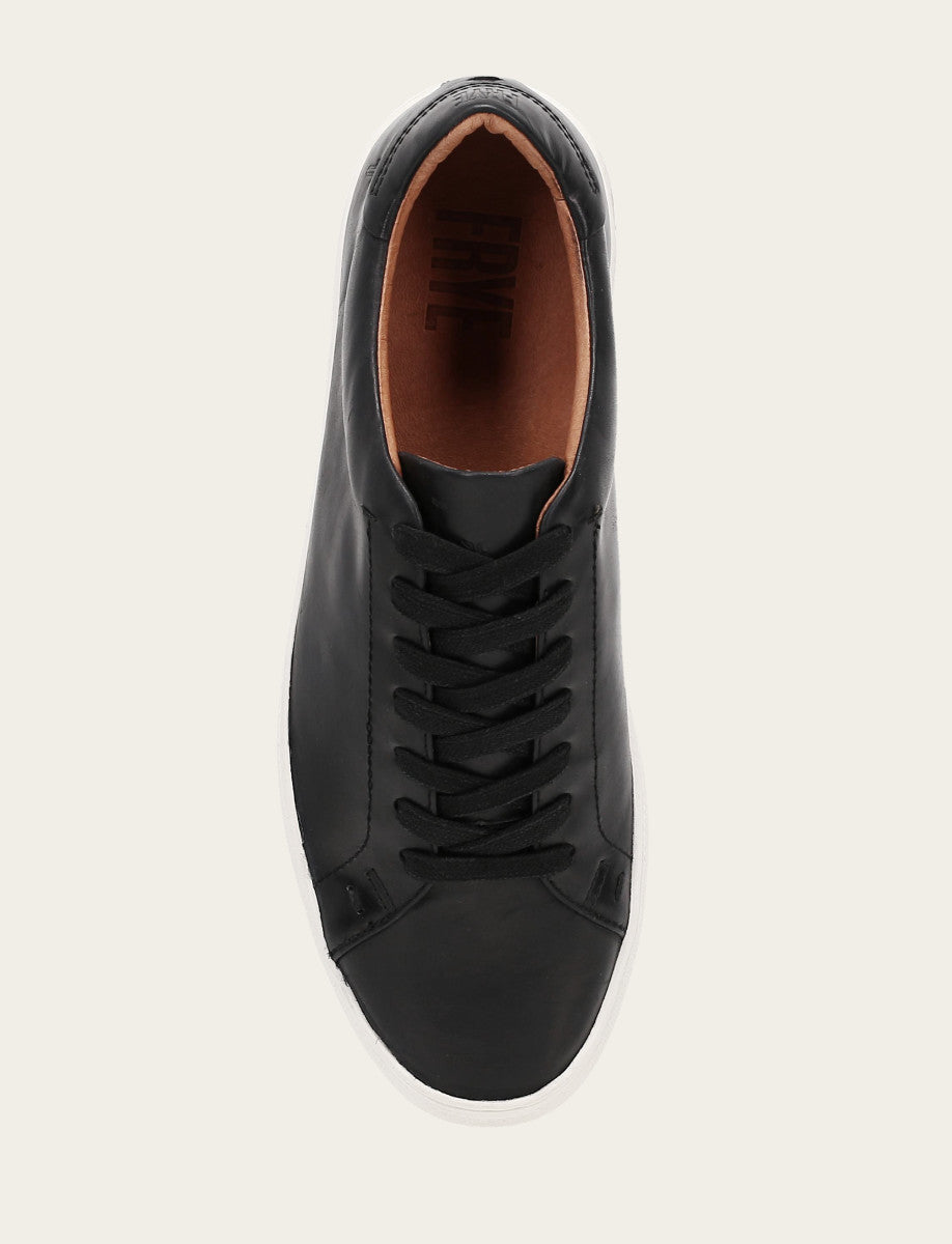 Frye Men's Black Astor Low Lace Slip On Sneakers Black