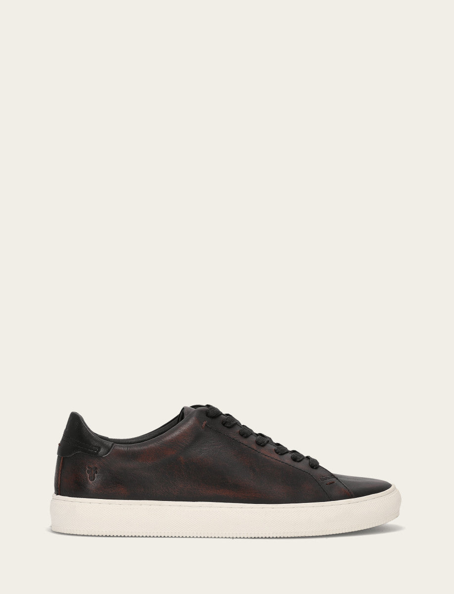 Frye Men's Antiqued Black Astor Low Lace Slip On Sneakers Antiqued Black
