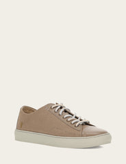 Frye Men's Khaki Astor Cap Toe Low Lace Sneakers Khaki