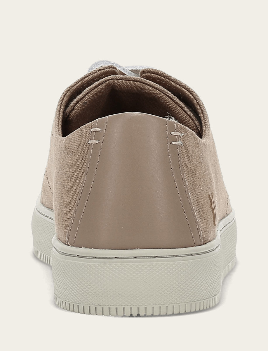 Frye Men's Khaki Astor Cap Toe Low Lace Sneakers Khaki
