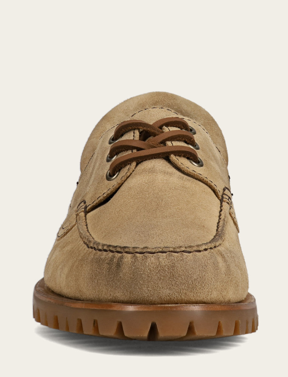 Frye Men's Desert Hudson Campmoc Lug Loafers Desert