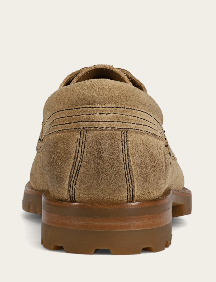 Frye Men's Desert Hudson Campmoc Lug Loafers Desert