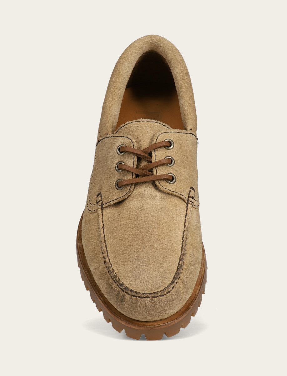 Frye Men's Desert Hudson Campmoc Lug Loafers Desert